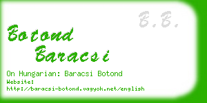 botond baracsi business card